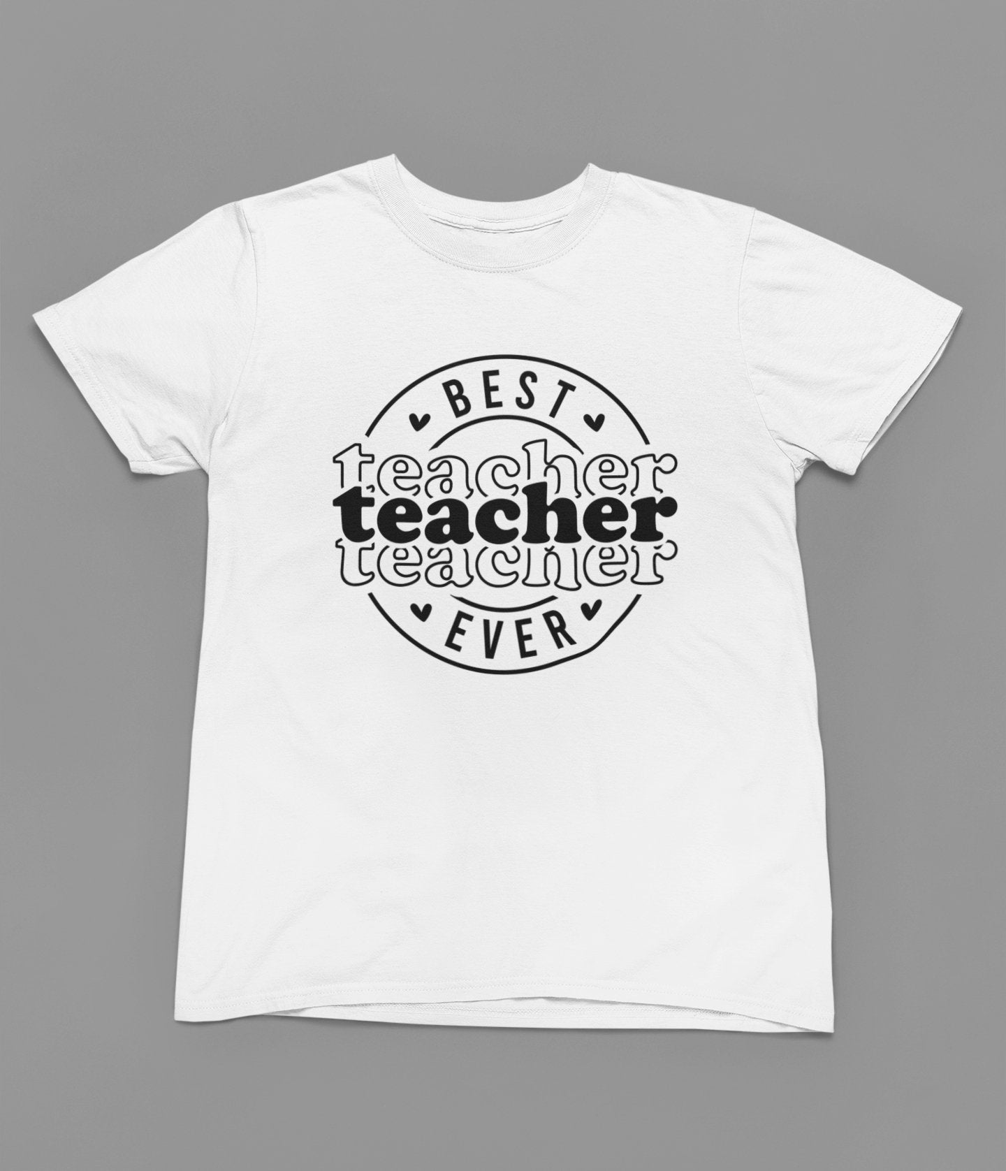 Best Teacher Ever T-Shirt - Beast & Beauty Clothing LTD - Teacher T-Shirt - small - Yellow - 