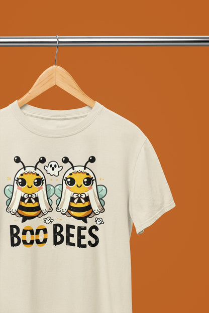 Boo Bees Halloween Funny T-Shirt/Sweatshirt Unisex - Beast & Beauty Clothing LTD - Halloween - Sand - Small - T-Shirt