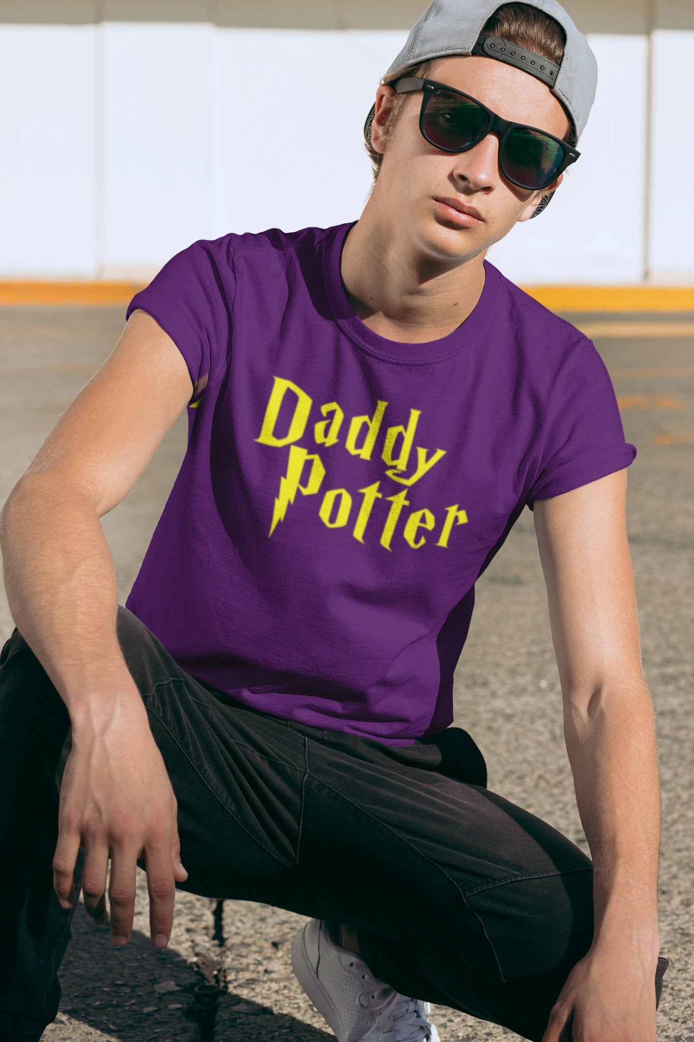 Daddy Potter Fathers Day T-Shirt - Beast & Beauty Clothing LTD - Fathers Day T-Shirt - small - Purple - 