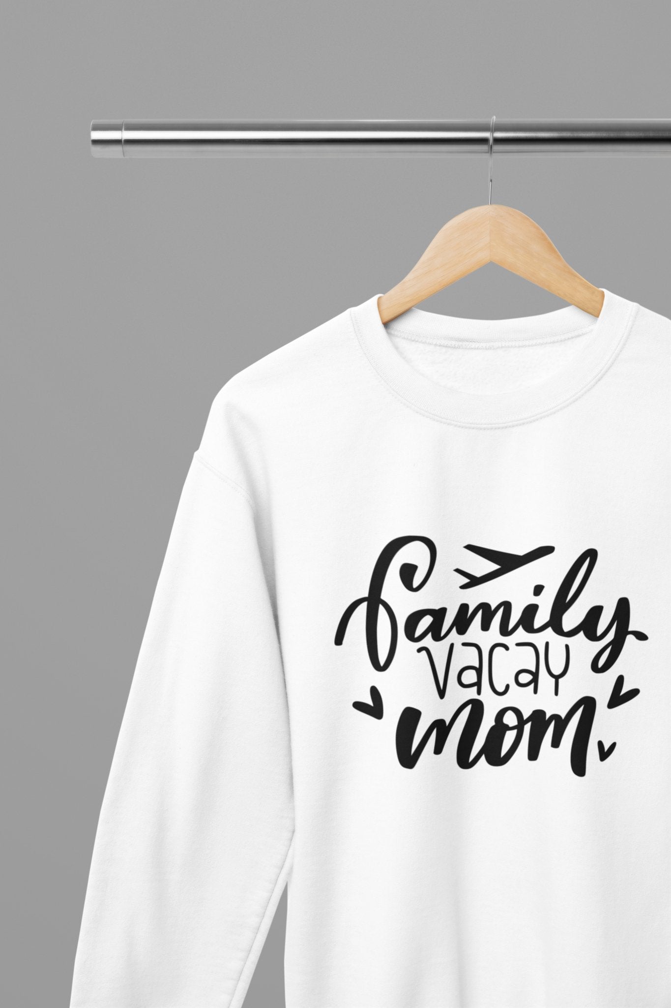 Family Vacay Mom Sweatshirt - Beast & Beauty Clothing LTD - Vacay Sweatshirt - small - White - 