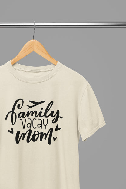 Family Vacay Mom T-Shirt - Beast & Beauty Clothing LTD - Vacay T-Shirt - small - Sand - 