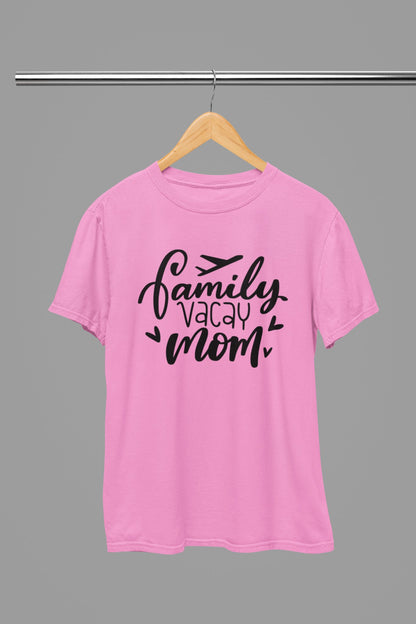 Family Vacay Mom T-Shirt - Beast & Beauty Clothing LTD - Vacay T-Shirt - small - White - 