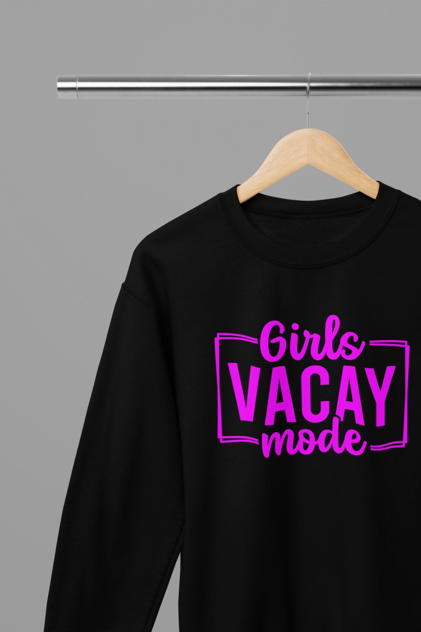 Girls Vacay Mode Sweatshirt - Beast & Beauty Clothing LTD - Vacay Sweatshirt - small - Black - 