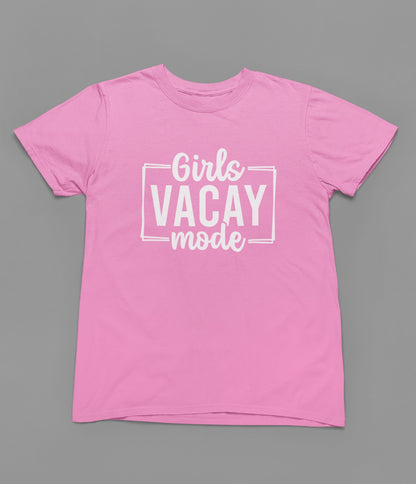 Girls Vacay Mode T-Shirt - Beast & Beauty Clothing LTD - Vacay T-Shirt - small - Black - 