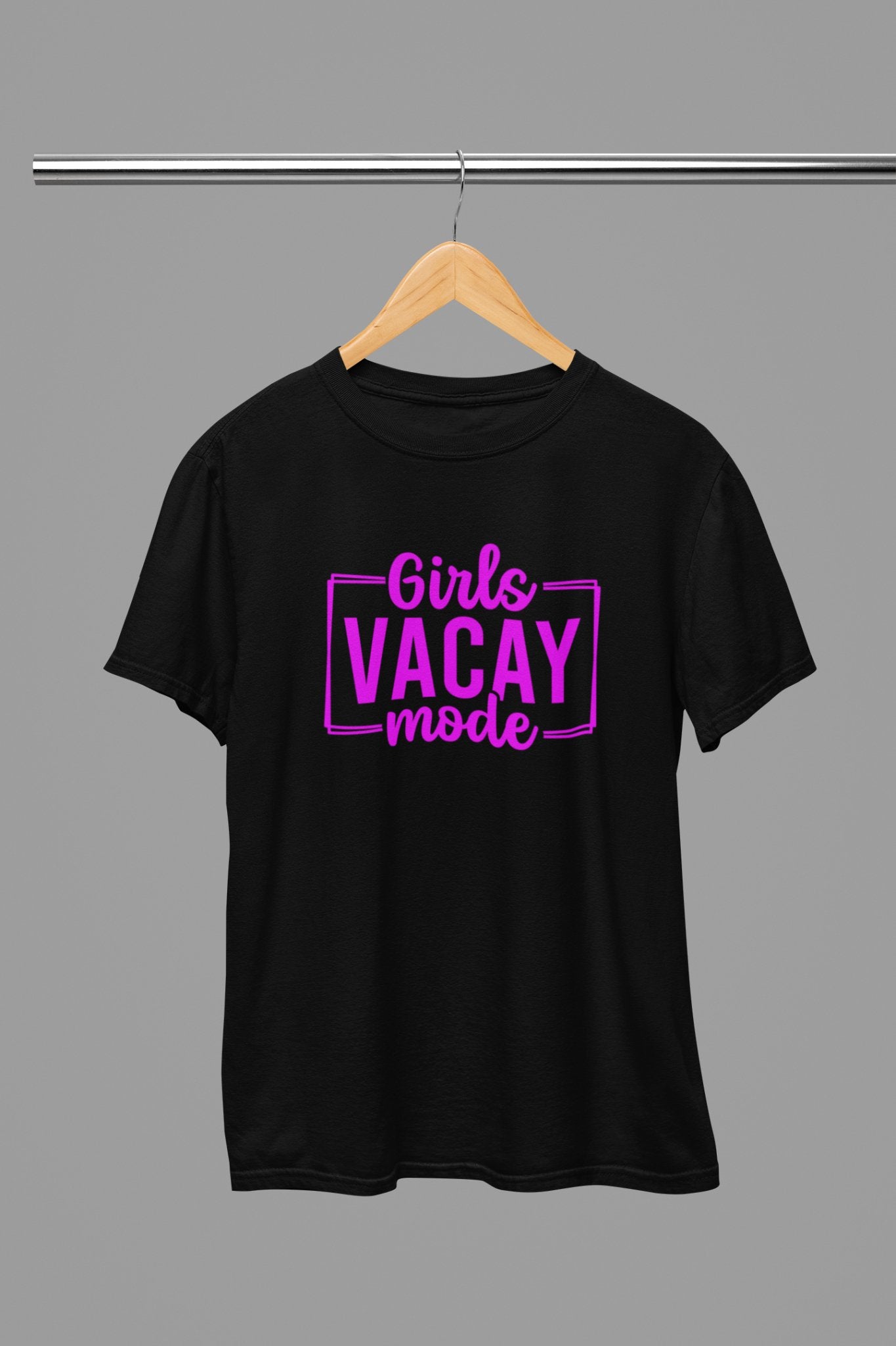 Girls Vacay Mode T-Shirt - Beast & Beauty Clothing LTD - Vacay T-Shirt - small - Pink - 