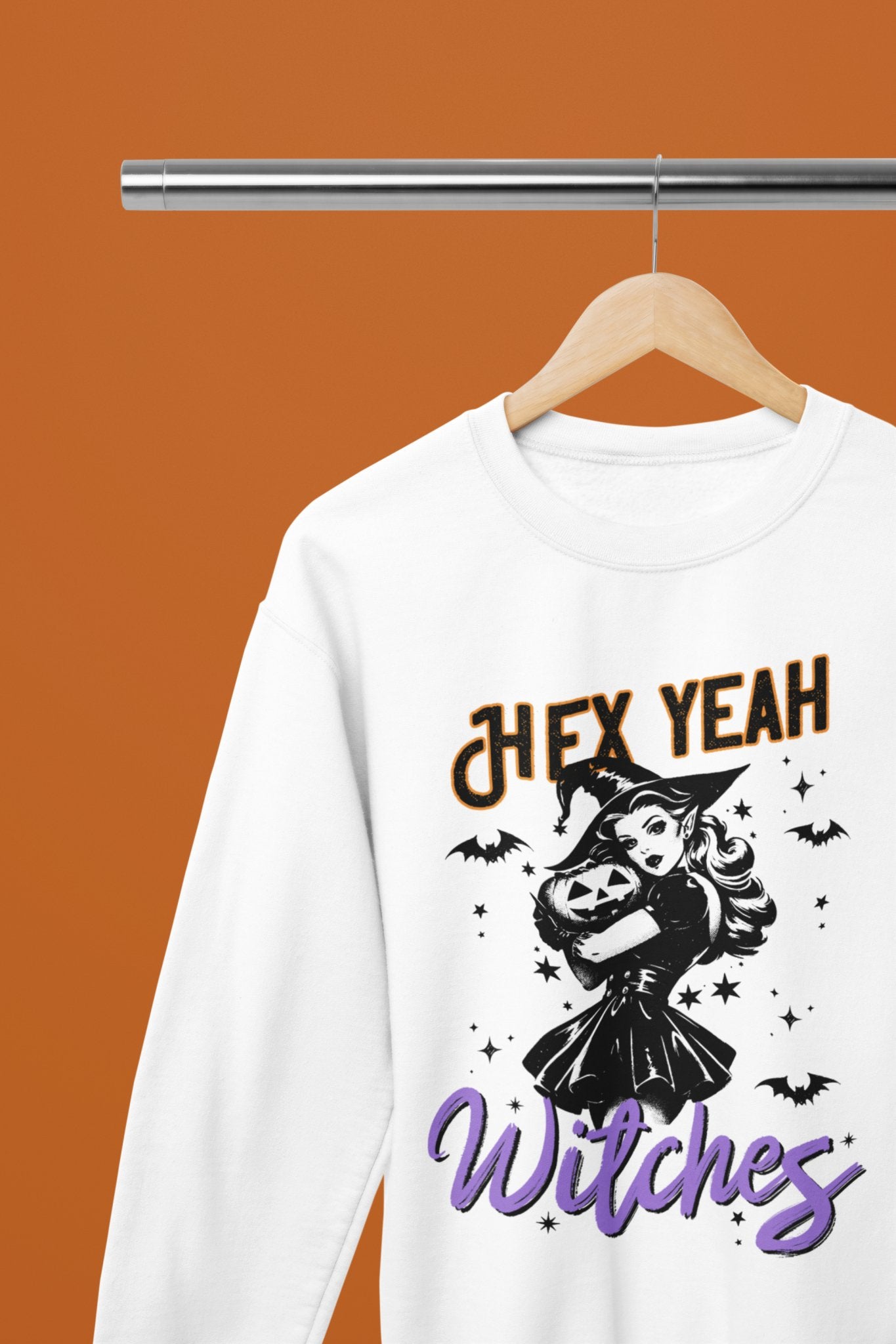 Hex Yeah Witches Funny Halloween T-Shirt/Sweatshirt Unisex - Beast & Beauty Clothing LTD - Halloween - White - Small - Sweatshirt