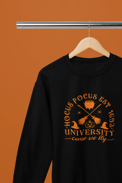 Hocus Pocos Uni Funny Halloween T-Shirt/Sweatshirt Unisex - Beast & Beauty Clothing LTD - Halloween - Black - Small - Sweatshirt