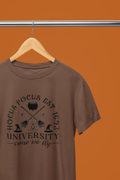 Hocus Pocos Uni Funny Halloween T-Shirt/Sweatshirt Unisex - Beast & Beauty Clothing LTD - Halloween - Brown - Small - T-Shirt