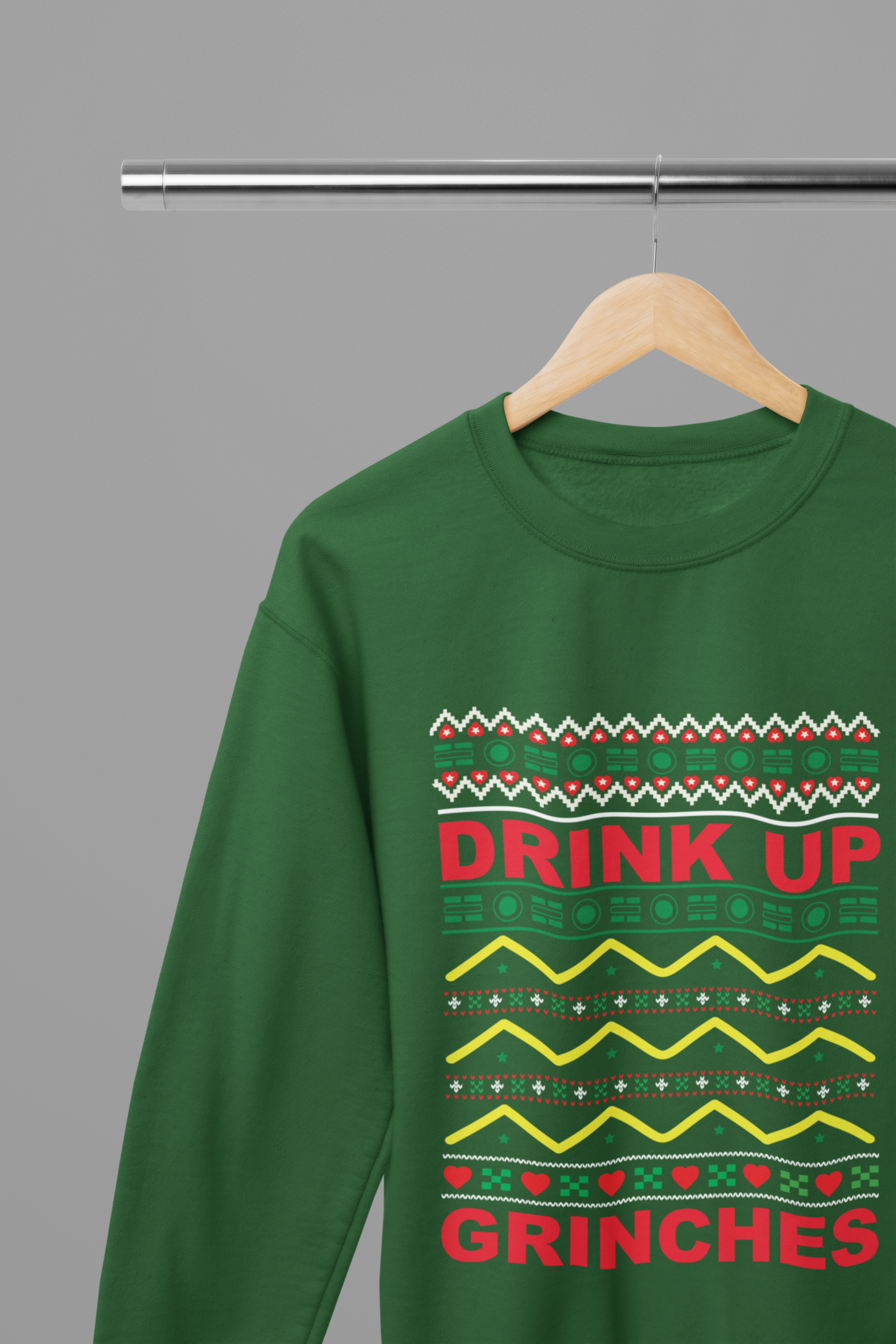 Drink Up Grinches T-Shirt/Sweatshirt Unisex - Funny Christmas Party Shirt