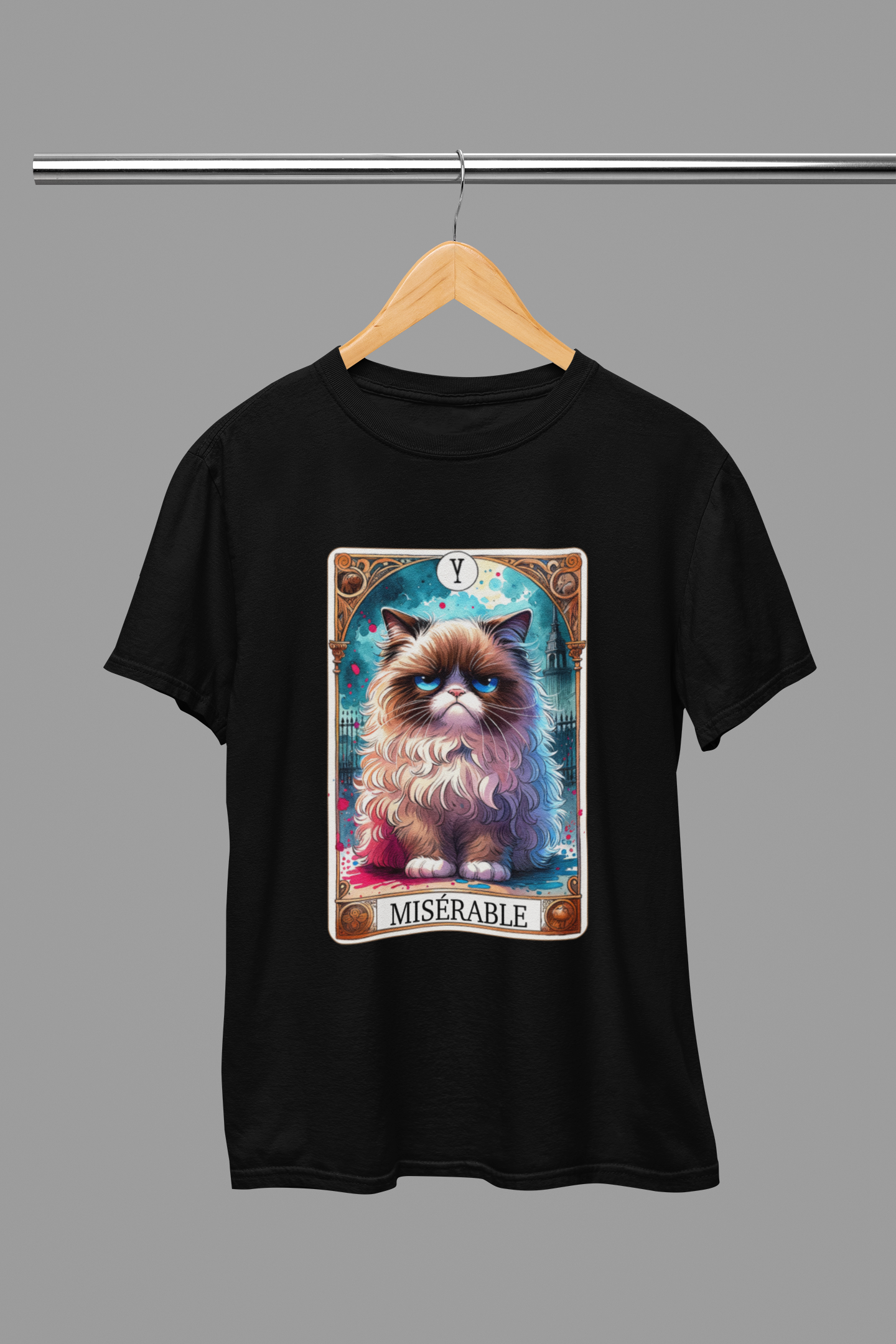 Miserable Cat Tarot T-Shirt