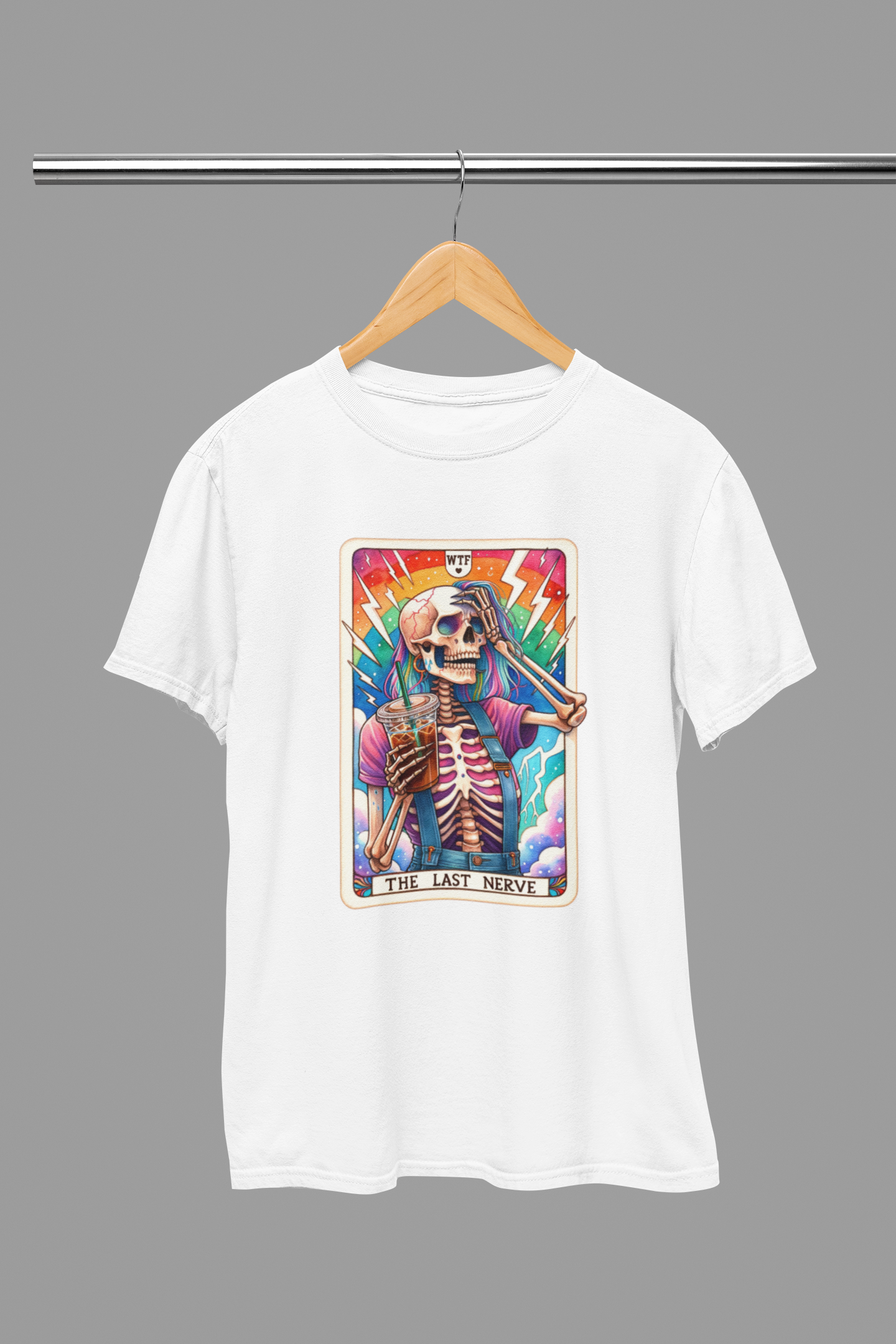 WTF Last Nerve Funny Tarot T-Shirt