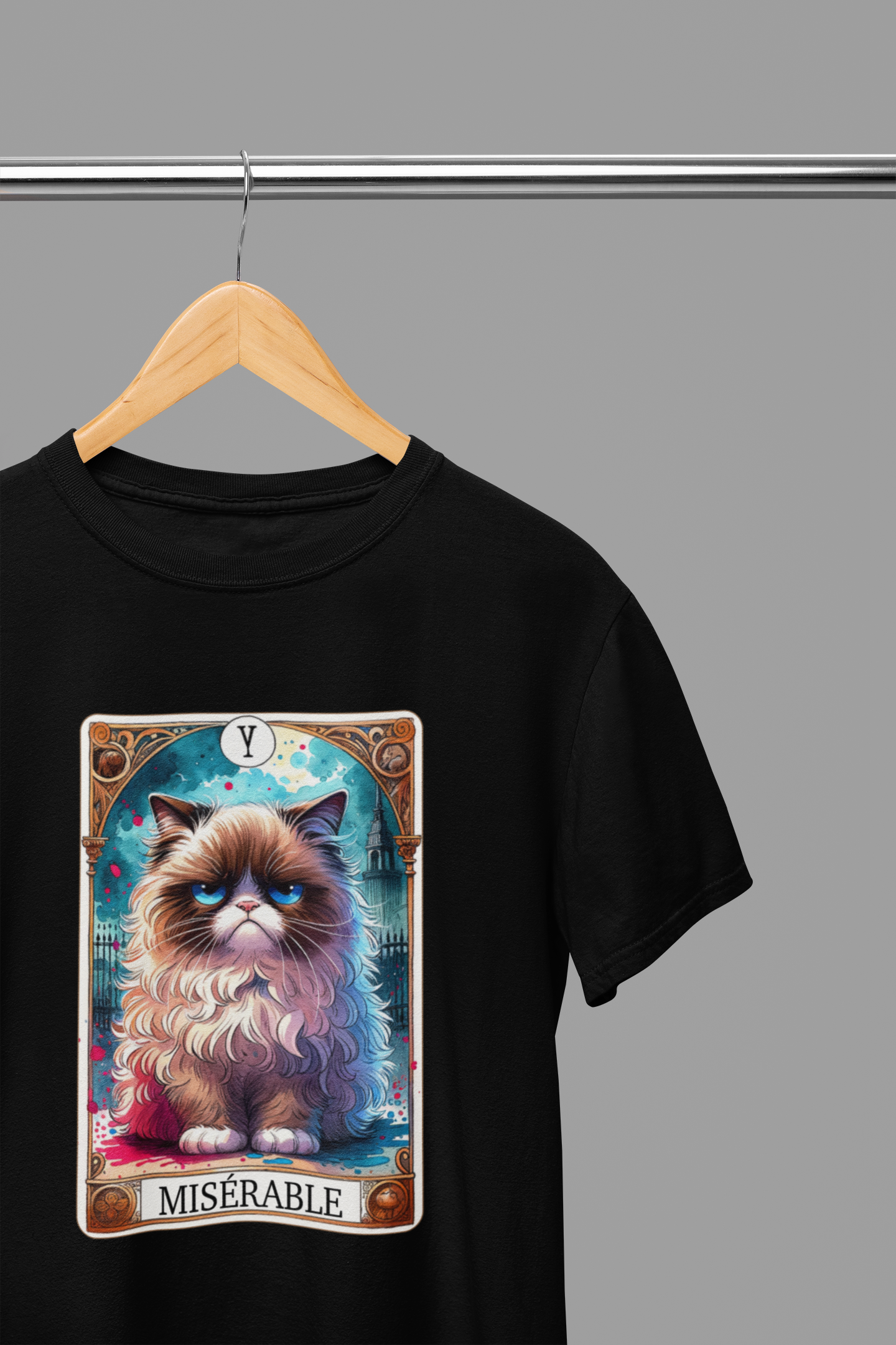 Miserable Cat Tarot T-Shirt