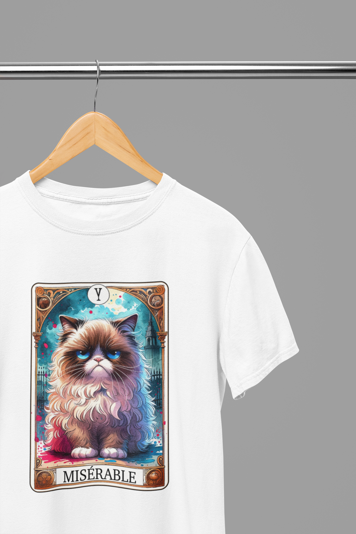 Miserable Cat Tarot T-Shirt