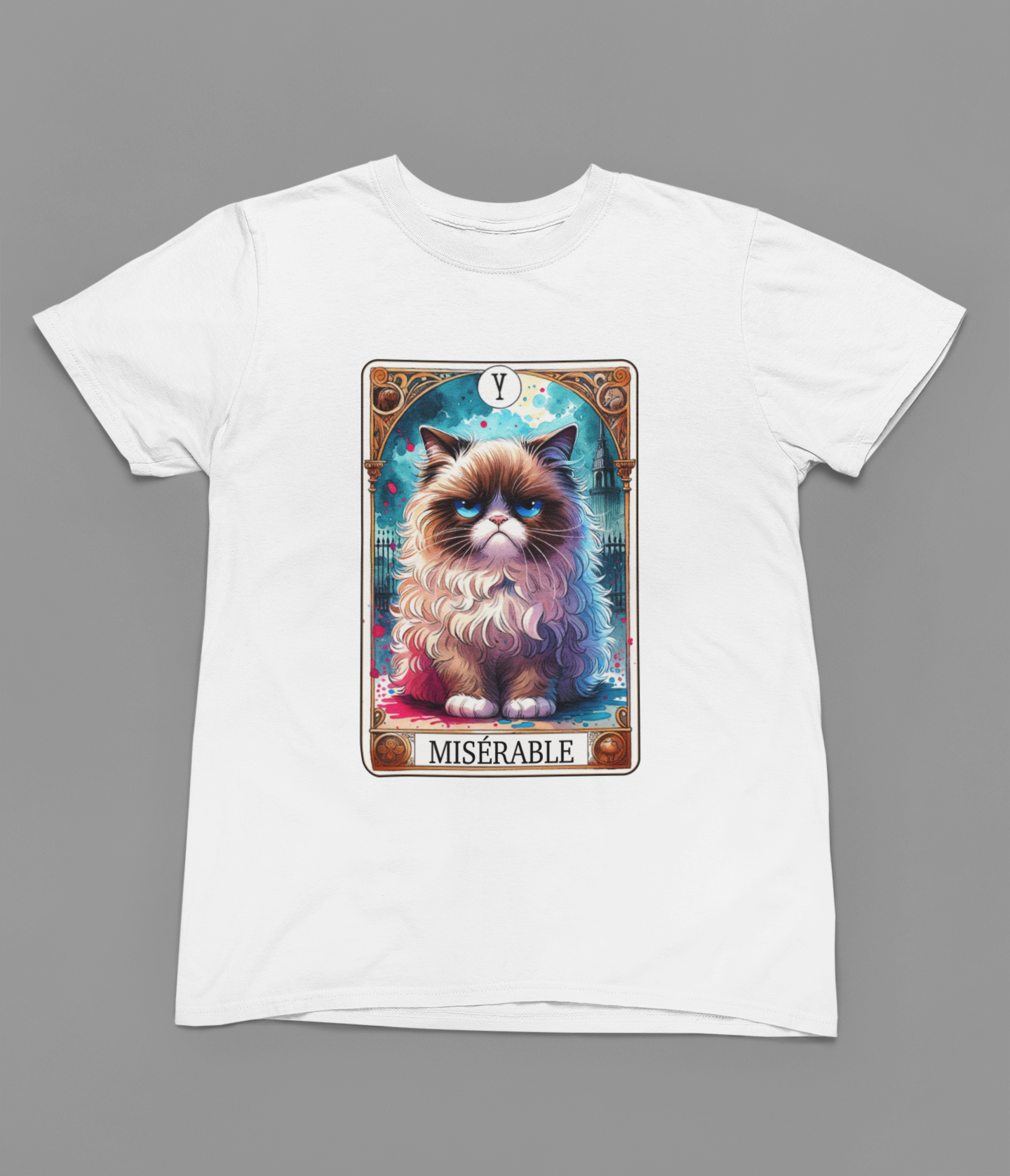 Miserable Cat Tarot T-Shirt