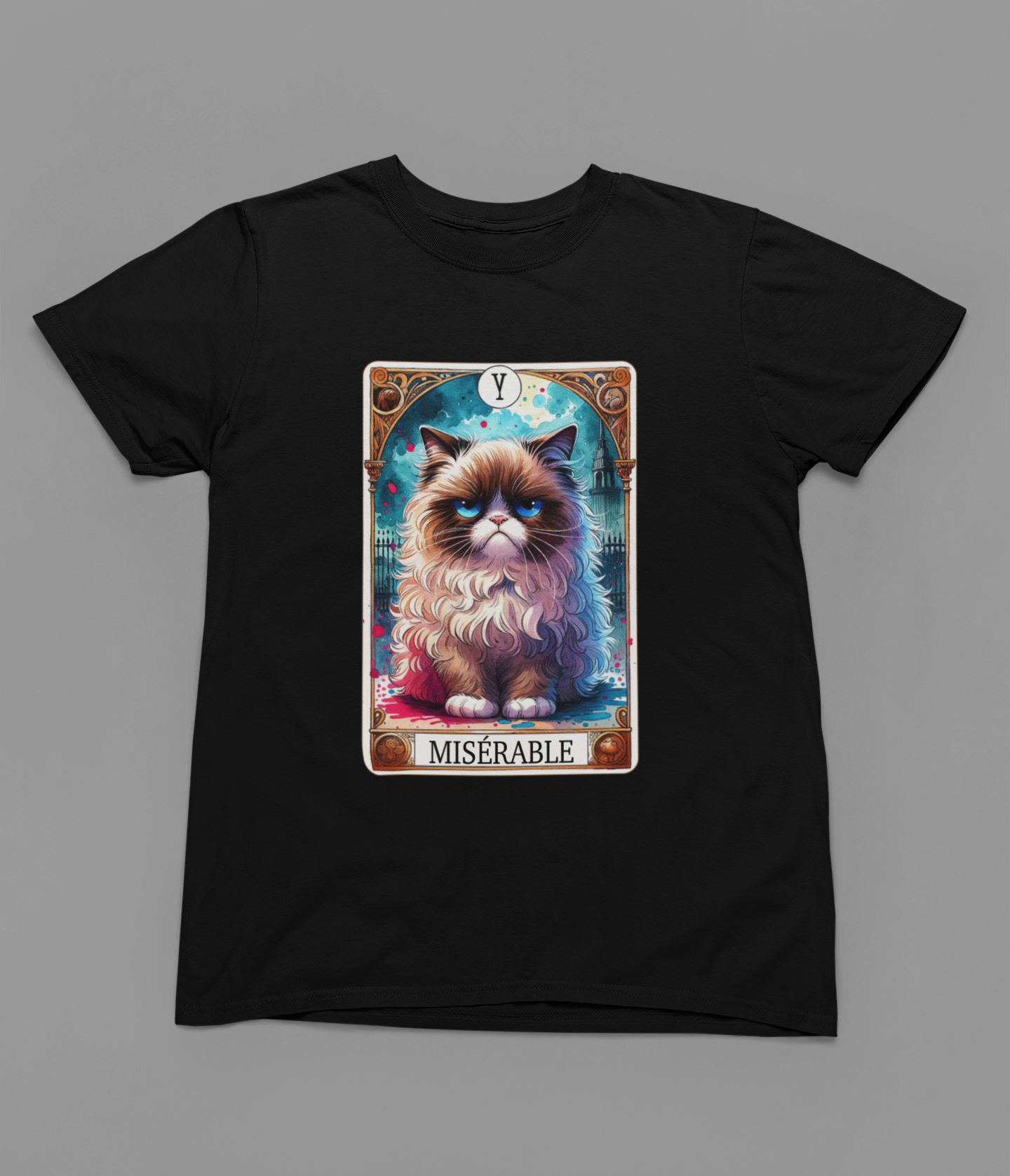 Miserable Cat Tarot T-Shirt